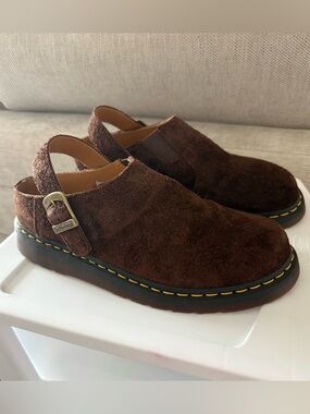 Dr. Martens Isham mule dark brown clogs